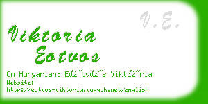 viktoria eotvos business card